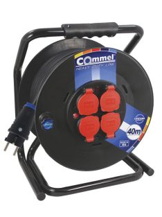   Commel Kábel dob - PVC 300 mm, egyfázisú,  16 A 230 V ~ 3500 W IP44 3x1,5, 50M