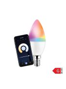 Commel Led izzó Wifi 5,5W C37 RGB 3000K-6500K