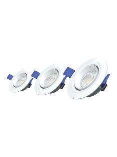   Commel süllyesztett LED panel, állítható, kerek 90mm 3000K, 3db