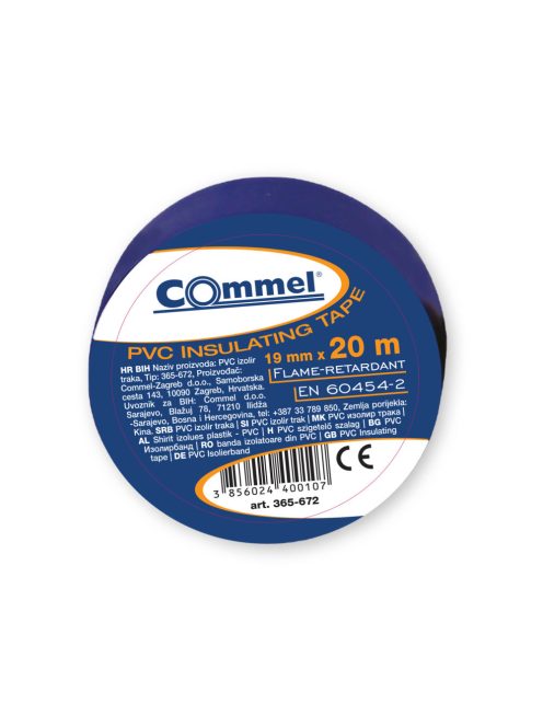 Commel szigetelőszalag kék 19mm x 20m 1 db