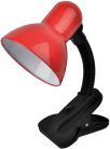 Avide Basic Asztali Lámpa Csíptethető Piros Max 60W
