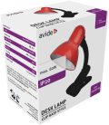 Avide Basic Asztali Lámpa Csíptethető Piros Max 60W
