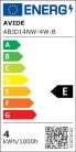 Avide LED 4W JD E14 NW 4000K fekvő