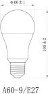 Avide LED Opál Filament Globe 8.5W E27 NW 4000K