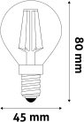 Avide LED Filament Mini Globe 4.5W E14 NW 4000K