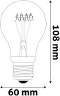 Avide LED Soft Filament Globe 4.5W E27 120° EW 2700K