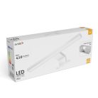 Avide LED Tükörvilágító Lámpa Szerelődobozzal Szögletes Króm 300mm 4000K IP44