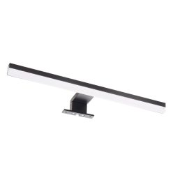   Avide LED Tükörvilágító Lámpa Szögletes Fekete Alu 400mm NW 4000K 8W IP44