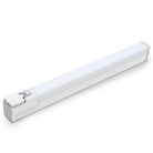 Avide LED Tükörvilágító Lámpa Hálózati Csatlakozó Aljzattal Szögletes Fehér Alu 665mm NW 4000K 15W IP44