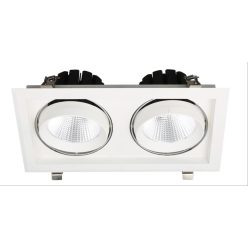   Avide LED Downlight Sein Négyzetes 2x30W IP20 5600lm 20° WW 3000K