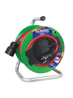   Commel Kábel dob - PVC 230 mm, egyfázisú, 3x1,5 16 A 230 V ~ 3500W, 25M, kerti gépekhez