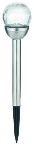 Entac Kerti Szolár Lámpa 400mm Rozsdamentes acél Üveg fej 1 LED RGB 12/kínáló