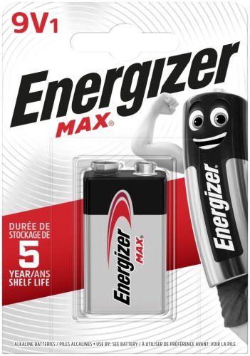 Energizer Max Alkáli 9V Elem B1