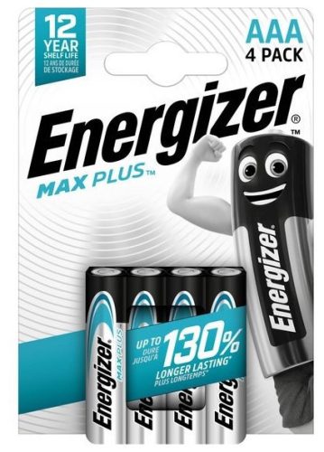 Energizer Max Plus Alkáli Ceruza Elem AAA B4