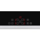 HOMEFORT HFBI64T2B Beépíthető Indukciós főzőlap Fém keretes, 7400 W, Érintőszenzoros, Gyerekzár, Booster funkció