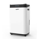 HOMEFORT HPMS20W Páramentesítő, 20 L/nap, Digitális kijelző, Gyerekzár, Időzítő, 6,5 L tartály, Telítettségjelző, Zajszint: 42 dB, Kivezethető cseppvíz