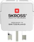 SKROSS utazó adapter  Európa-Egyesült királyság, USB