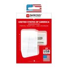 SKROSS utazó adapter  Európa-Amerika, USB