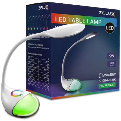 ZELUX LED Asztali Lámpa RGB Hangulatvilágítás 5W