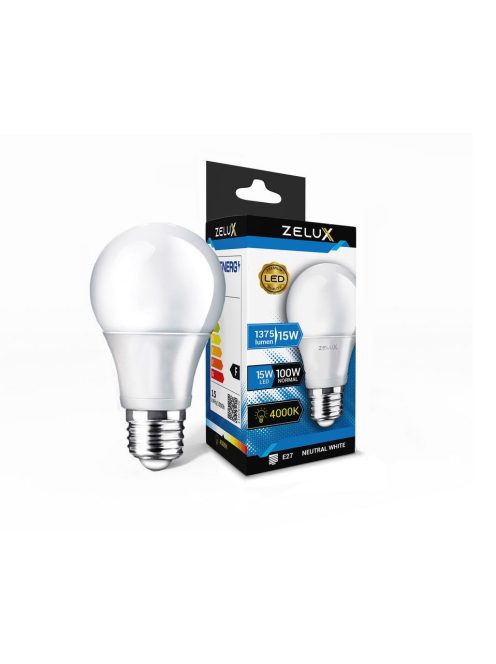 Zelux Led Globe A65 15W E27 4000K Gömb Izzó