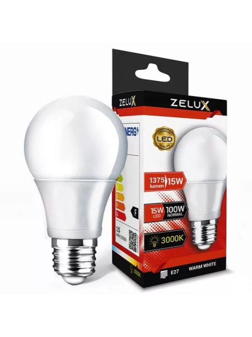 Zelux Led Globe A65 15W E27 3000K Gömb Izzó