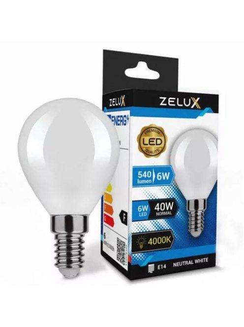 Zelux Led Mini Globe G45 6W E14 4000K Mini Gömb