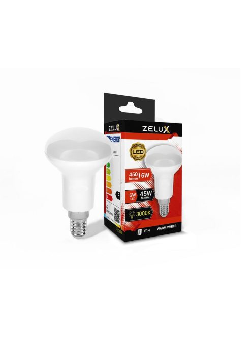 Zelux Led R50 6W E14 3000K