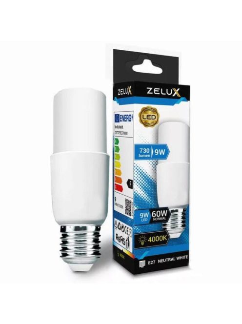 Zelux Led Bright Stick Izzó E27 9W T37 4000K